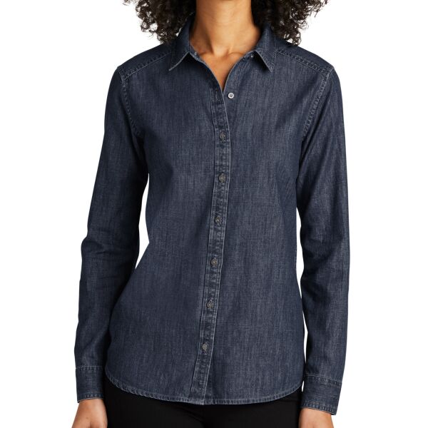 Women's Long Sleeve Perfect Denim Shirt Thumbnail