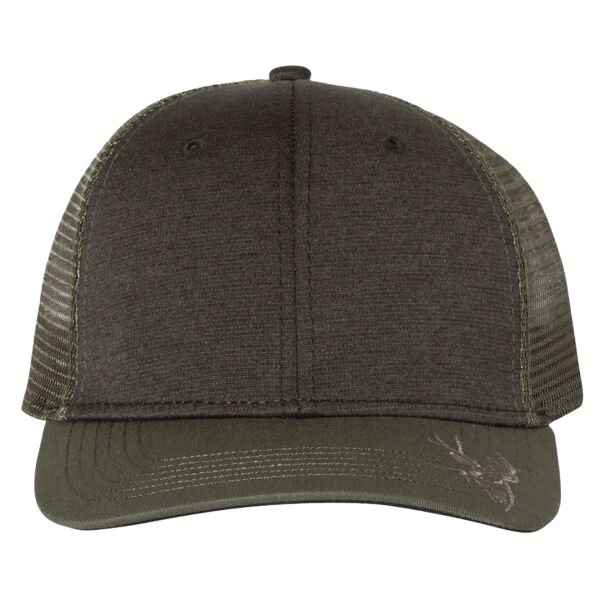 Structured Mid Profile Heather Trucker Hat Thumbnail