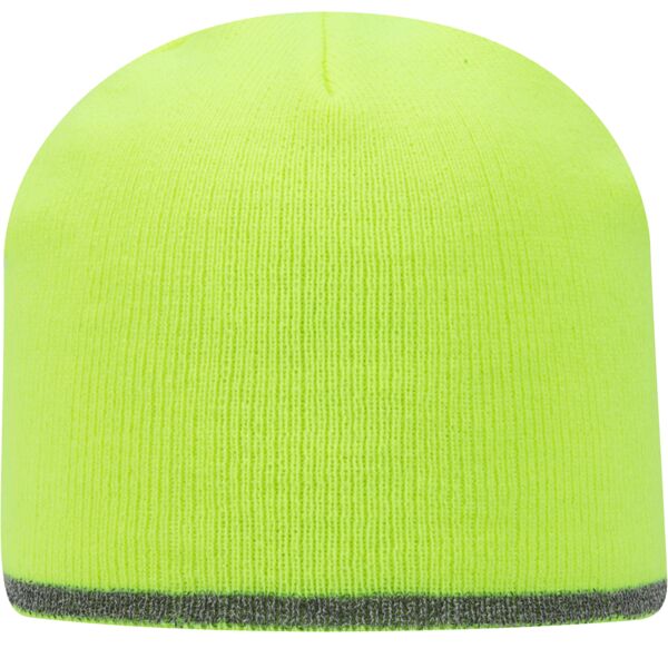 OTTO CAP 9" Classic Knit Beanie w/ Reflective Stripe Thumbnail