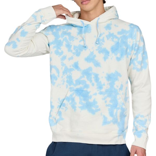 Unisex USA Made Cloud Tie-Dye Hooded Sweatshirt Thumbnail