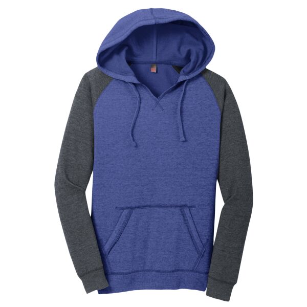 Women's Lightweight Fleece Raglan Hoodie Thumbnail