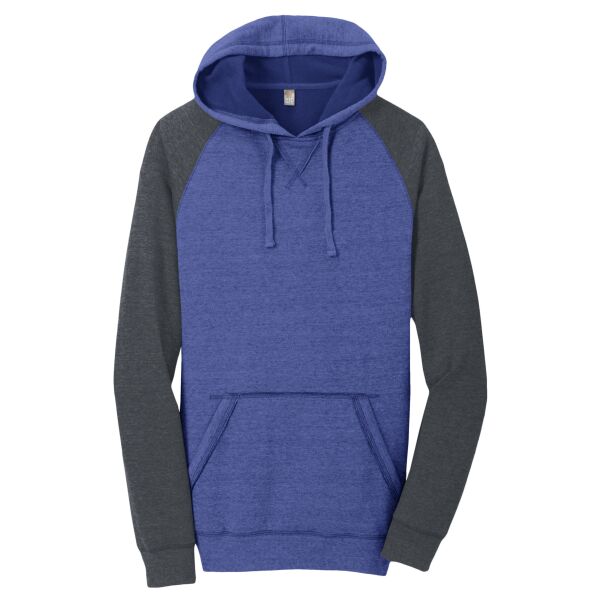 Young Mens Lightweight Fleece Raglan Hoodie Thumbnail