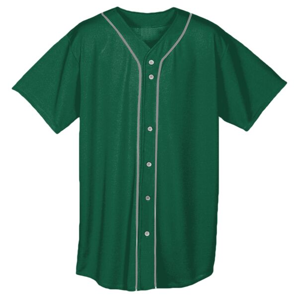 Youth Short Sleeve Full Button Baseball Jersey Thumbnail