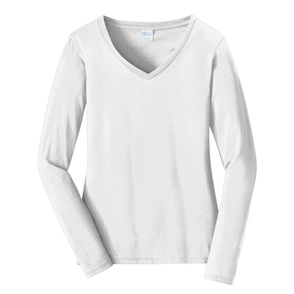 Women's Long Sleeve Fan Favorite V Neck Tee Thumbnail