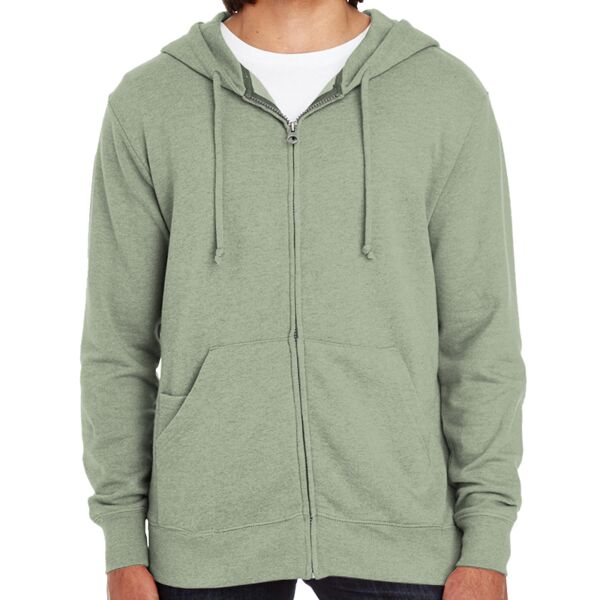 Unisex Triblend French Terry Full-Zip Thumbnail