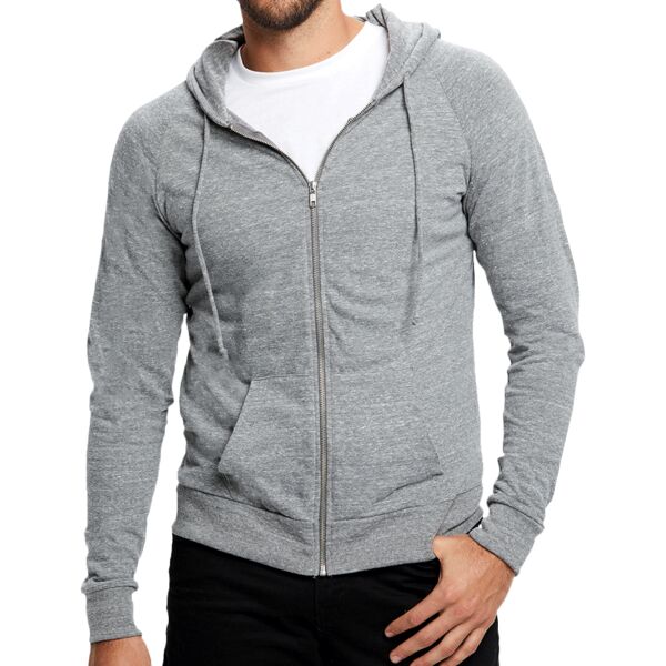Unisex USA Made Long-Sleeve Full-Zip Hoodie T-Shirt Thumbnail