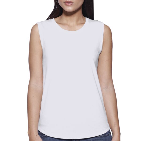 Ladies' CVC Sleeveless T-shirt Thumbnail