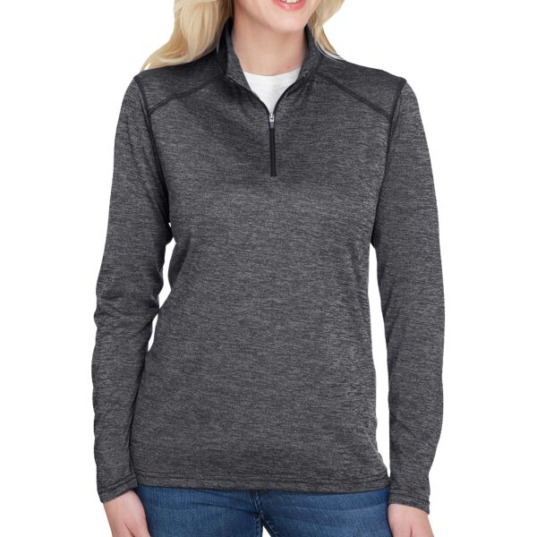 Ladies' Tonal Space-Dye Quarter-Zip Thumbnail