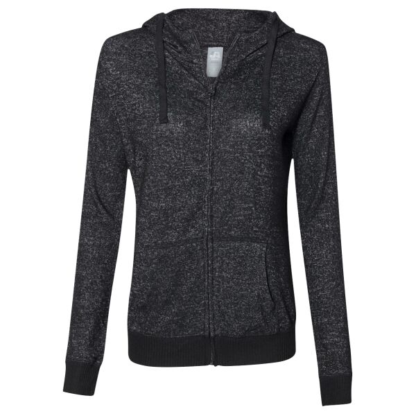 Women’s Cozy Jersey Hooded Full-Zip Thumbnail