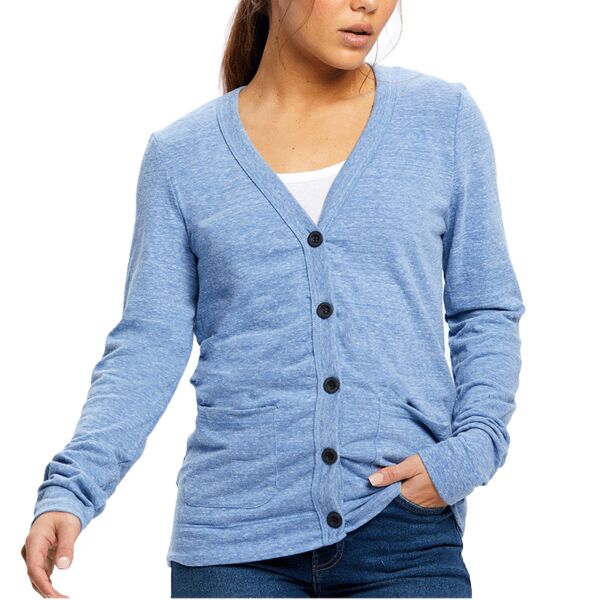 Ladies' USA Made Long-Sleeve Cardigan Thumbnail