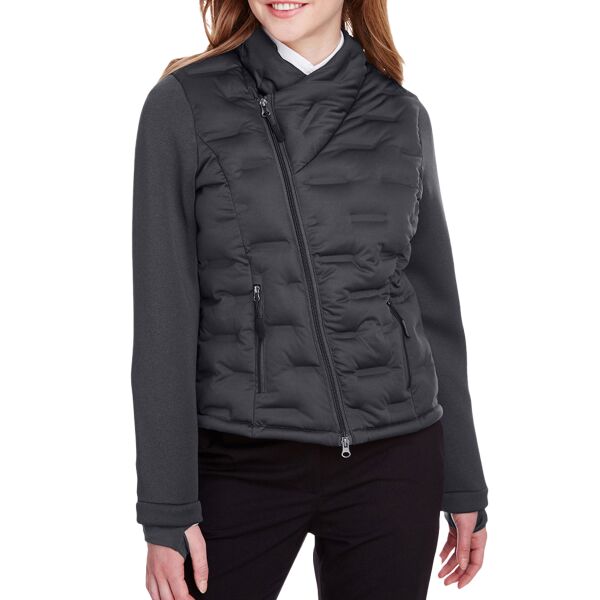 Ladies' Loft Pioneer Hybrid Bomber Jacket Thumbnail